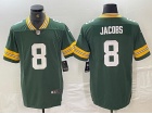 Green Bay Packers #8 Josh Jacobs Green Limited Jersey