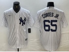 New York Yankees #65 Nestor Cortes Jr.  White Cool Base Jersey