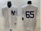 New York Yankees #65 White Cool Base Jersey