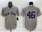 New York Yankees #46 Grey Field Of Dreams Cool Base Jersey