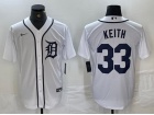 Detroit Tigers #33 Colt Keith White Cool Base Jersey