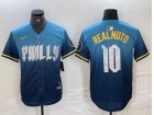 Philadelphia Phillies #10 J.T. Realmuto Blue 2024 All Star Cool Base Jersey