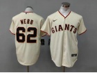 San Francisco Giants #62 Logan Webb Cream Cool Base Jersey