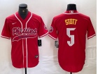 Philadelphia Phillies #5 Bryson Stott Red Fashion Cool Base Jersey