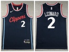 Los Angeles Clippers #2 Kawhi Leonard Navy Blue 2024 Jersey