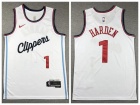 Los Angeles Clippers #1 James Harden White 2024 Jersey