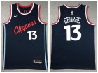 Los Angeles Clippers #13 Paul George Navy Blue 2024 Jersey