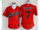 Baltimore Orioles #7 Jackson Holliday Orange Flexbase Jersey