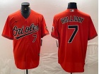 Baltimore Orioles #7 Jackson Holliday Orange Cool Base Jersey