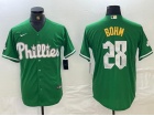 Philadelphia Phillies #28 Alec Bohm Green Fashion Cool Base Jersey