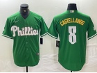 Philadelphia Phillies #8 Nick Castellanos Green Fashion Cool Base Jersey