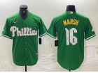 Philadelphia Phillies #16 Brandon Marsh Green Fashion Cool Base Jersey