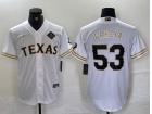 Texas Rangers #53 Adolis García White Golden Cool Base Jersey