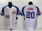 Atlanta Braves #20 Marcell Ozuna White City Connect Jersey