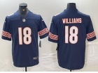 Chicago Bears #18 Caleb Williams Blue Vapor Limited Jersey