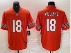 Chicago Bears #18 Caleb Williams Orange Vapor Limited Jersey