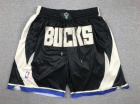 Milwaukee Bucks Black Throwback Short