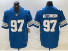 Detroit Lions #97 Aidan Hutchinson Blue Vapor F.U.S.E. Limited Jersey