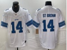 Detroit Lions #14 Amon-Ra St. Brown White Vapor F.U.S.E. Limited Jersey