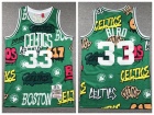 Boston Celtics #33 Larry Bird Green Graffiti Jersey