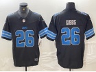 Detroit Lions #26 Jahmyr Gibbs Black Vapor F.U.S.E. Limited Jersey