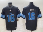 Detroit Lions #16 Jared Goff Black Vapor F.U.S.E. Limited Jersey