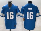 Detroit Lions #16 Jared Goff Blue Vapor F.U.S.E. Limited Jersey