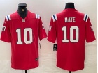 New England Patriots #10 Drake Maye Red Limited Jersey