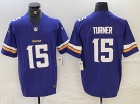 Minnesota Vikings #15 Dallas Turner Purple Limited Jersey