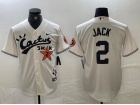 Houston Astros #2 Jack Cream Cactus Jack HBCU Classic Jersey