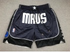 Dallas Mavericks Navy Blue MAVS Throwback Shorts