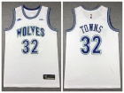 Minnesota Timberwolves #32 Anthony Towns White Classic Jersey