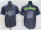 Tampa Bay Rays #18 Shane McClanahan Charcoal 2024 City Connect Jersey