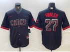 Cincinnati Reds #27 Jake Fraley Black 2023 City Connect Jersey