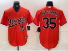 Baltimore Orioles #35 Adley Rutschman Orange with Number Front Cool Base Jersey