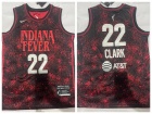 Indiana Fever #22 Caitlin Clark Dark Red Rebel Edition Victory Jersey