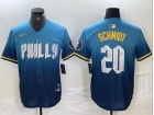 Philadelphia Phillies #20 Mike Schmidt Blue 2024 City Cool Base Jersey