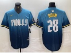 Philadelphia Phillies #28 Alec Bohm Blue 2024 City Cool Base Jersey