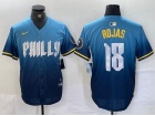 Philadelphia Phillies #18 Johan Rojas Blue 2024 City Cool Base Jersey