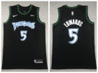 Minnesota Timberwolves #5 Anthony Edwards Black Classic Jersey