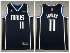 Dallas Mavericks #11 Kyrie Irving Dark Blue Mavs Jersey