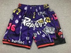 Toronto Raptors Purple Graffiti Short