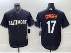 Baltimore Orioles #17 Colton Cowser Black City Connect Cool Base Jersey