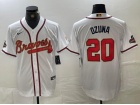 Atlanta Braves #20 Marcell Ozuna White Gold Program Jersey