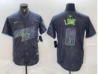 Nike Tampa Bay Rays #8 Josh Lowe Charcoal 2024 City Connect Jersey