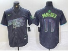 Nike Tampa Bay Rays #17 Isaac Paredes Charcoal 2024 City Connect Jersey