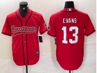 Tampa Bay Buccaneers #13 Mike Evans Red Baseball Jersey