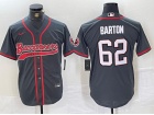 Tampa Bay Buccaneers #62 Graham Barton Grey Baseball Jersey