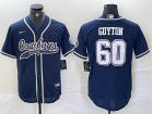 Dallas Cowboys #60 Tyler Guyton Navy Blue Baseball Jersey