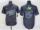 Nike Tampa Bay Rays #15 Josh Lowe Charcoal 2024 City Connect Jersey